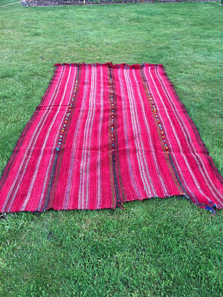 Egyptisch handgeknoopt tapijt 185cm x 325cm, Ophalen, 150 tot 200 cm, Vintage, 200 cm of meer