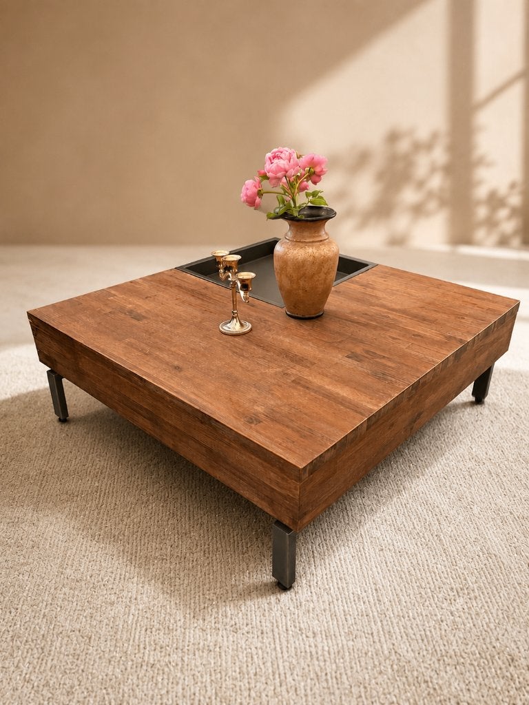 Table basse XOOON en bois  – Très bon état, Enlèvement, Utilisé, Autres matériaux
