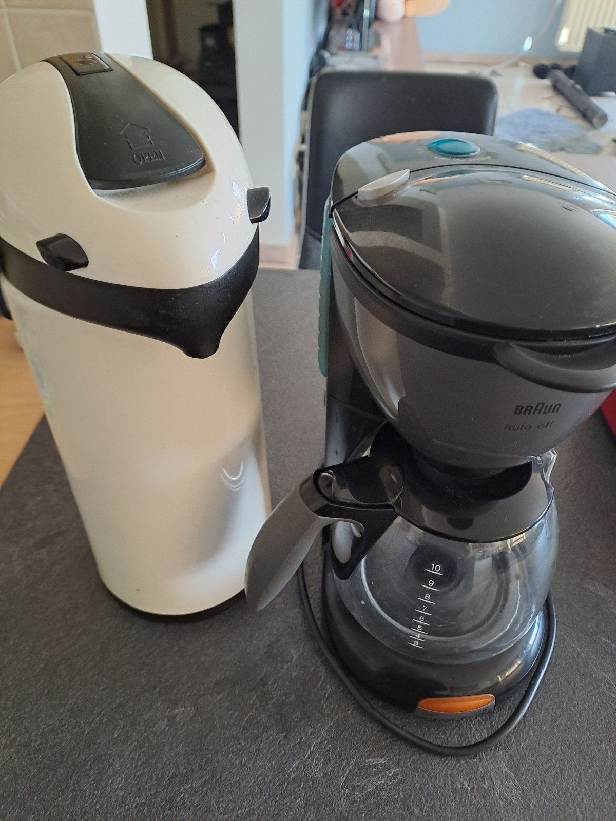 Koffiezet met thermoskan, Elektronische apparatuur, Koffiezetapparaten, Ophalen, Gebruikt, Koffiemachine, Gemalen koffie