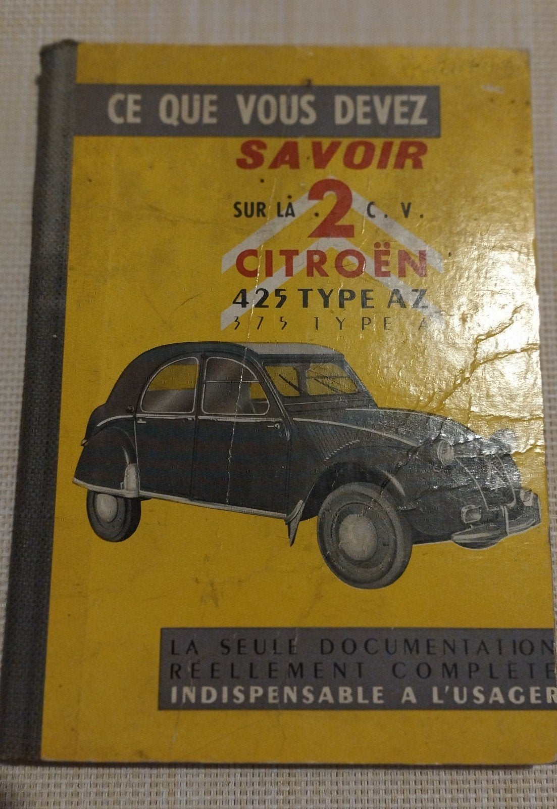 Manuel technique original Citroën 2CV - Années 50, Enlèvement, Citroën