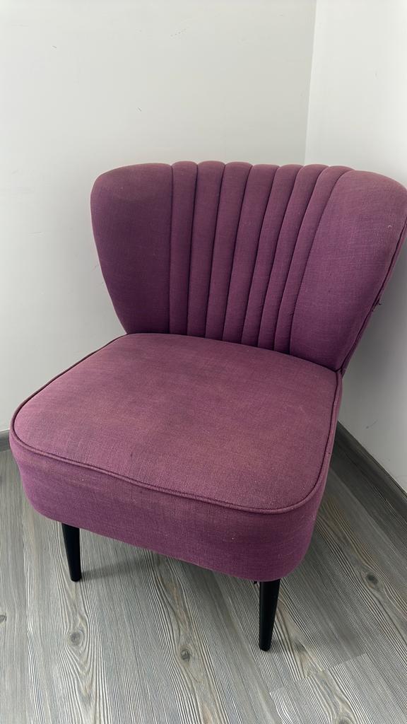 Fauteuil paars, Huis en Inrichting, Fauteuils, Ophalen
