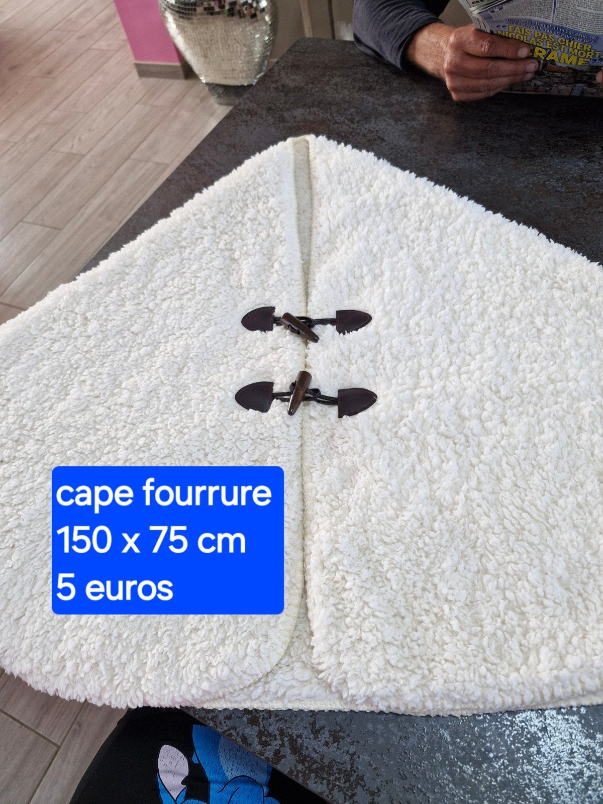 nieuw!! Bontcape 150x 75 cm (shein), Kleding | Dames, Ophalen of Verzenden