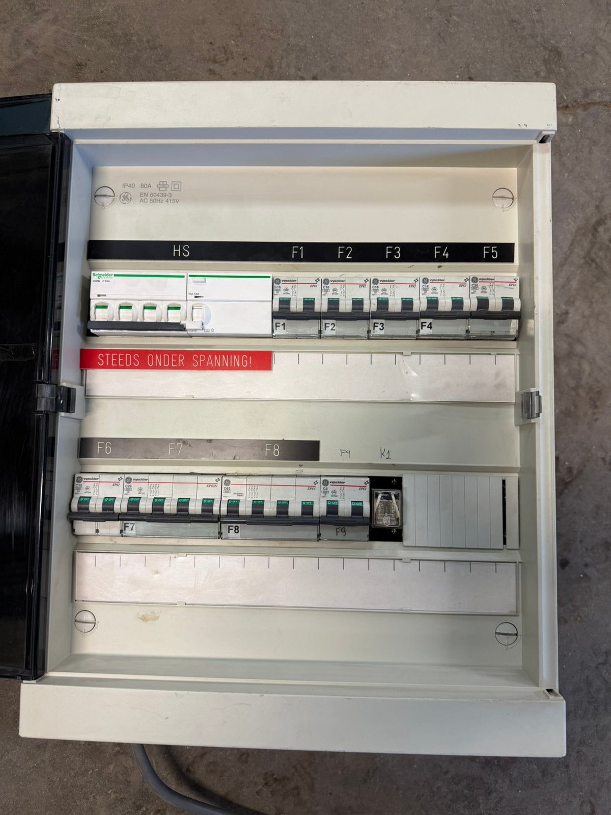 Zekeringkast, Bricolage & Construction, Électricité & Câbles, Enlèvement, Utilisé, Autres types
