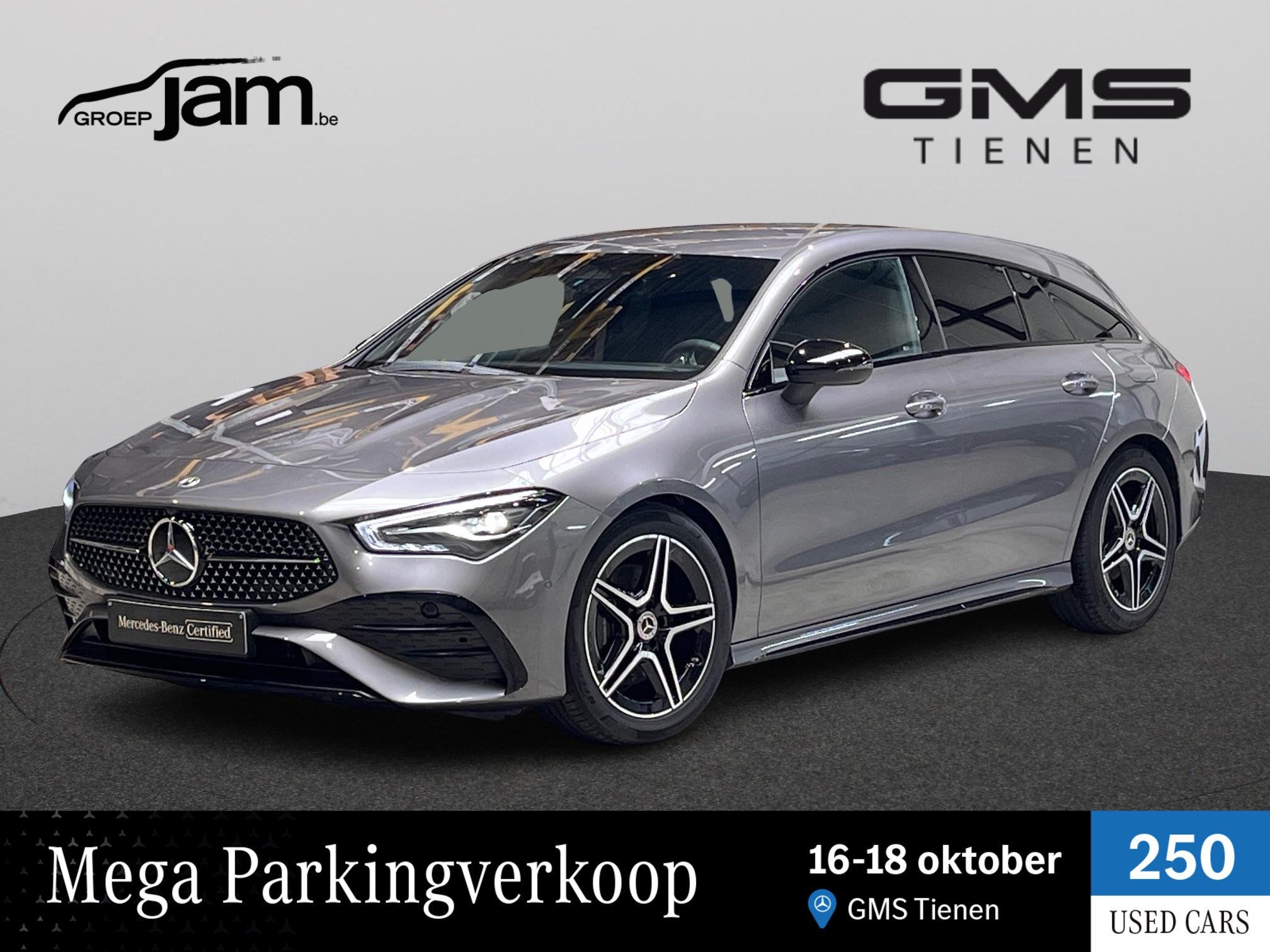 Mercedes-Benz CLA-Klasse Shooting Brake 200 AMG Line, Autos, Entreprise, Noir, Automatique, Sièges chauffants