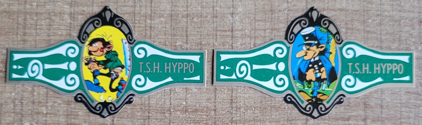 Guust Flater: 2 sigarenbandjes, Ophalen of Verzenden, Guust of Robbedoes, Nieuw, Plaatje, Poster of Sticker