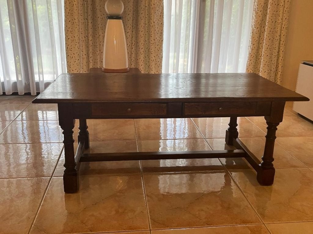 Tafel in de woonkamer, Huis en Inrichting, Ophalen, 100 tot 150 cm, Eikenhout, 50 tot 100 cm