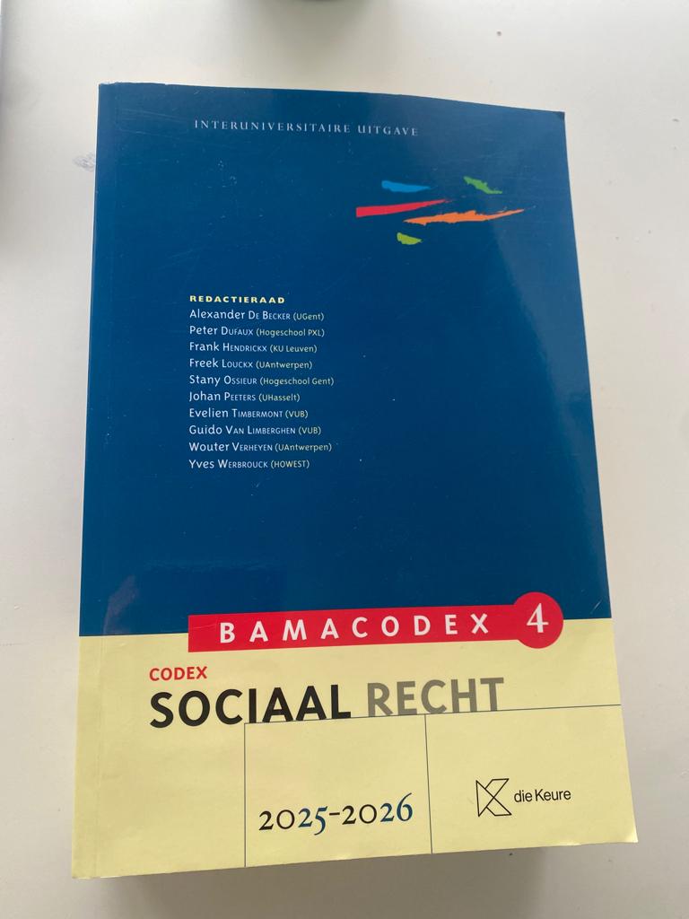 Sociaal recht Bamacodex, Boeken, Ophalen, Zo goed als nieuw, Hogeschool