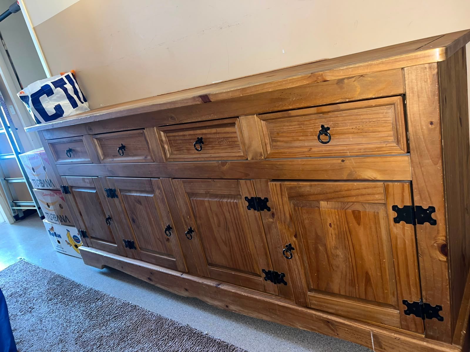 Meuble dressoir en pin massif mexicain, Maison & Meubles, Enlèvement, Comme neuf, Pin