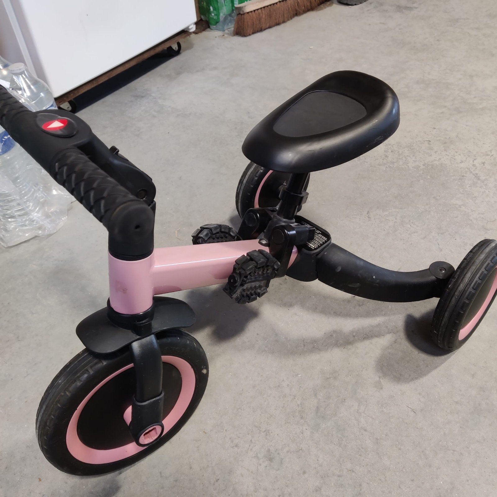 Roze fiets topmark 4 in 1, Ophalen, Zo goed als nieuw, Topmark, Verstelbare zitting