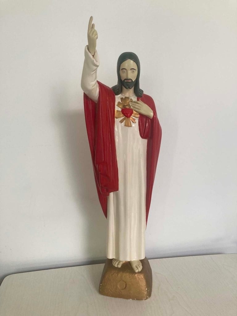 Beeld Heilig Hart van Jezus (57,5 cm), Ophalen