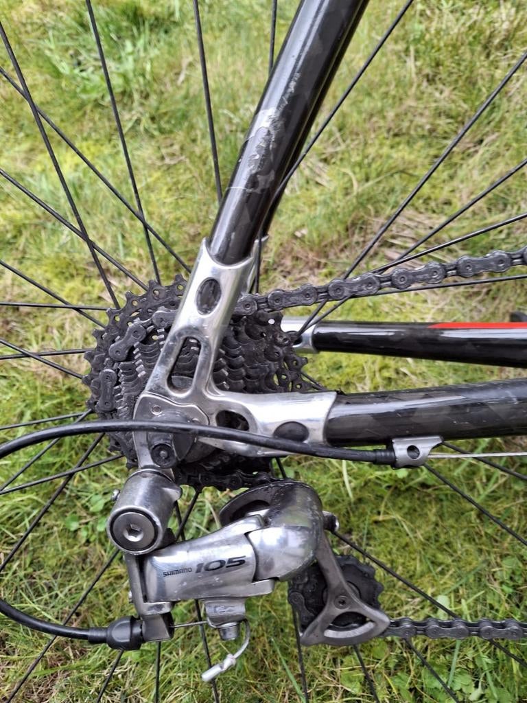Koersfiets, Fietsen en Brommers, Fietsen | Racefietsen, Gebruikt, Carbon, 10 tot 15 versnellingen, Heren