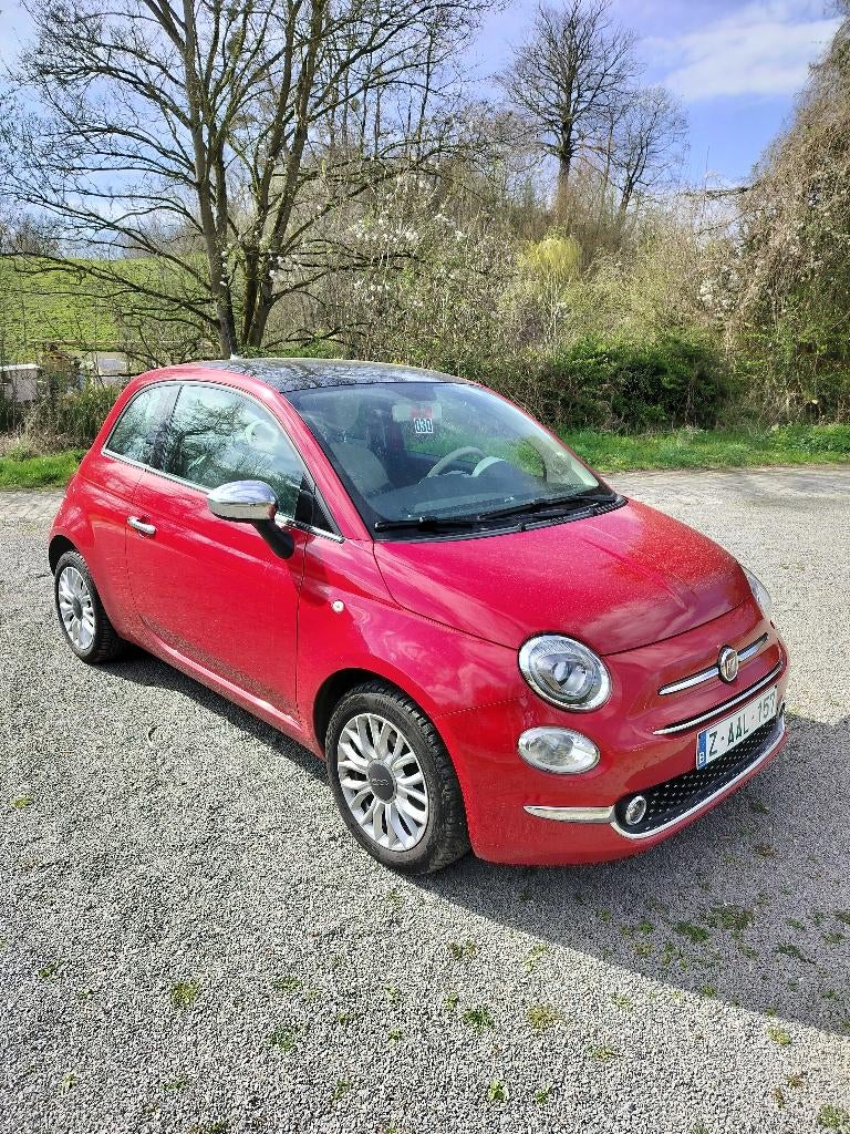 Fiat 500, Auto's, Fiat, Bedrijf, Te koop, Benzine, Euro 6, Stadsauto, 5 deurs, Handgeschakeld, Rood, Beige, Ophalen