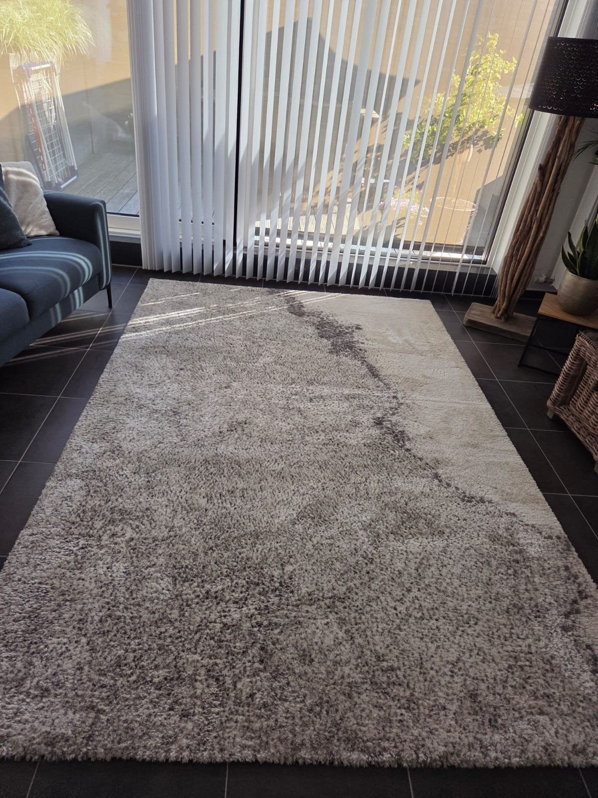 hoogpolig tapijt, Huis en Inrichting, Ophalen, Beige, Rechthoekig