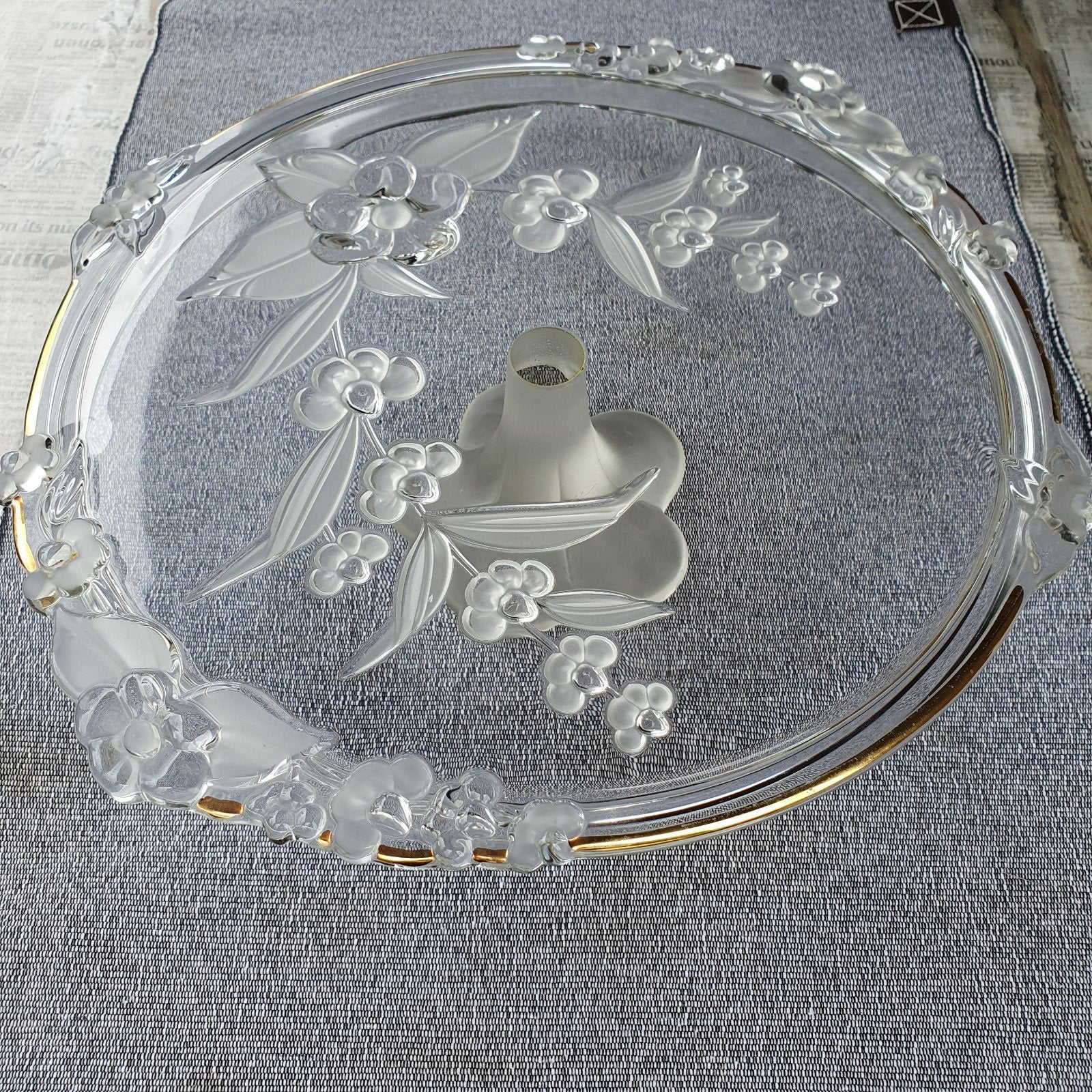 Vintage Walther Glas Toskana taartenschaal, Antiek en Kunst, Ophalen