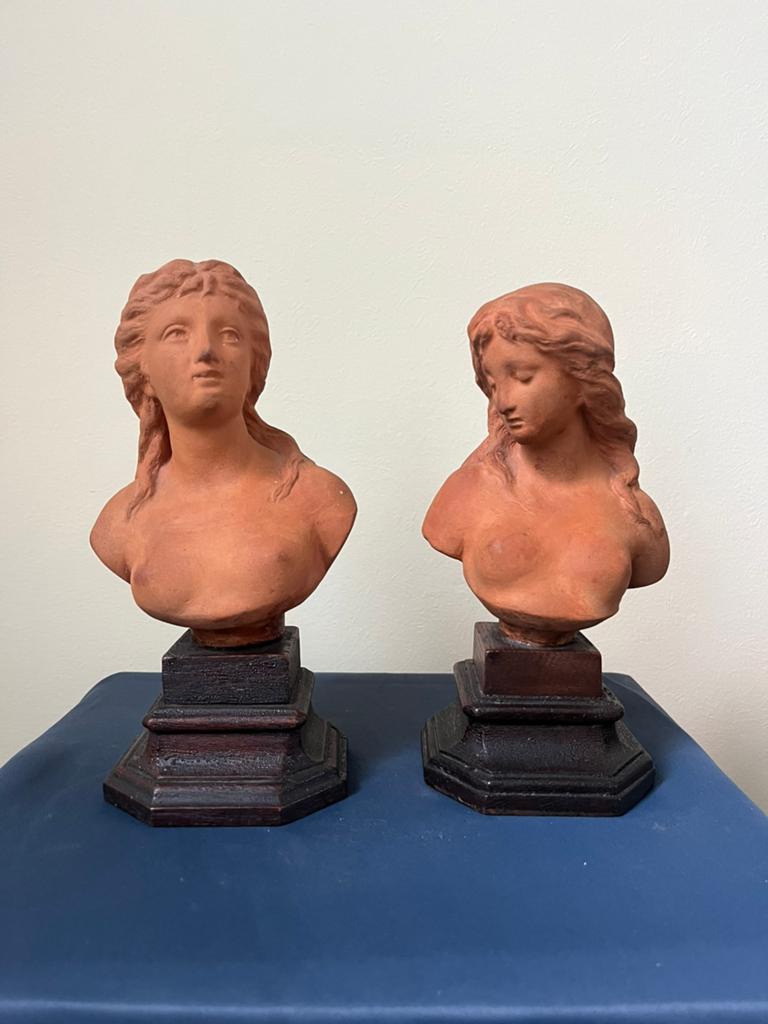 Jacques de haen (1831-1900) - terracotta- 22 cm, Antiquités & Art, Art | Sculptures & Bois, Rouge, Enlèvement