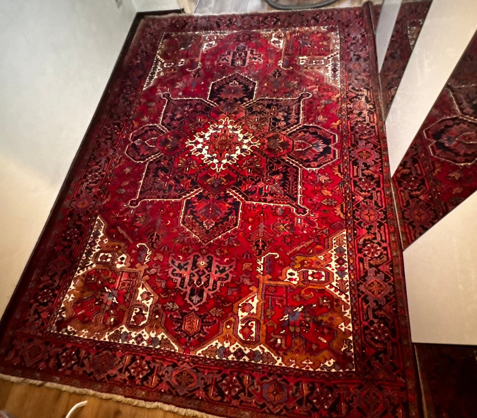 Grand tapis persan iranien noué à la main – 257  357 cm, 200 cm ou plus, 200 cm ou plus, Enlèvement, Rectangulaire