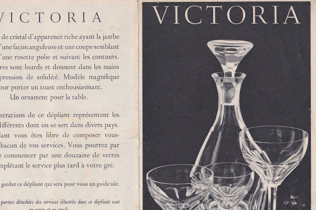 60 verres  en cristal de Leerdam modèle Victoria, Enlèvement