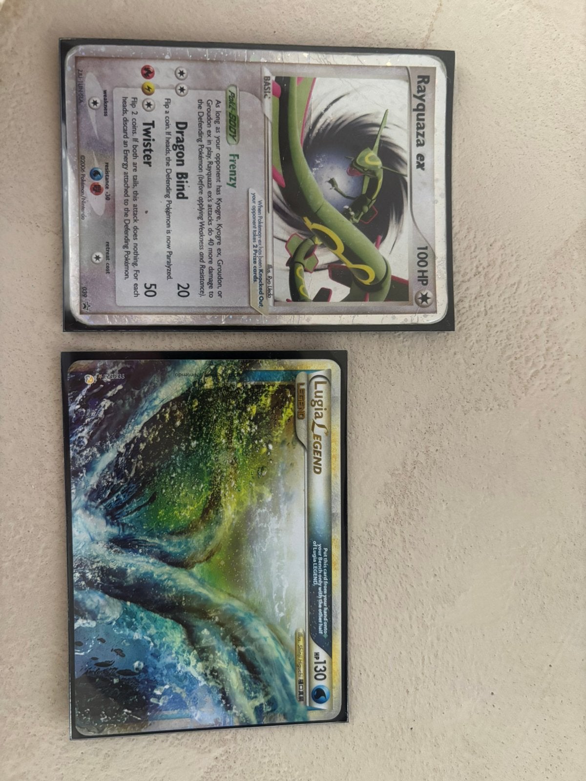 Lugia en Rayquaza, Ophalen of Verzenden, Gebruikt