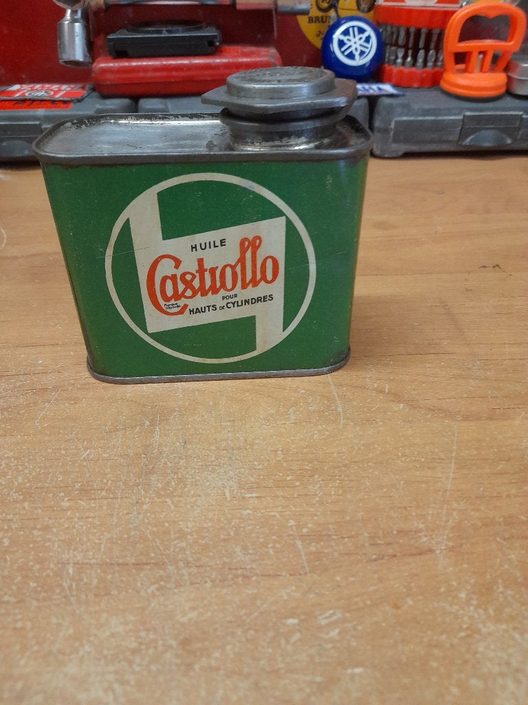 Oude lege Castrol Castrollo-oliekan, Verzenden, Gebruikt, Overige typen