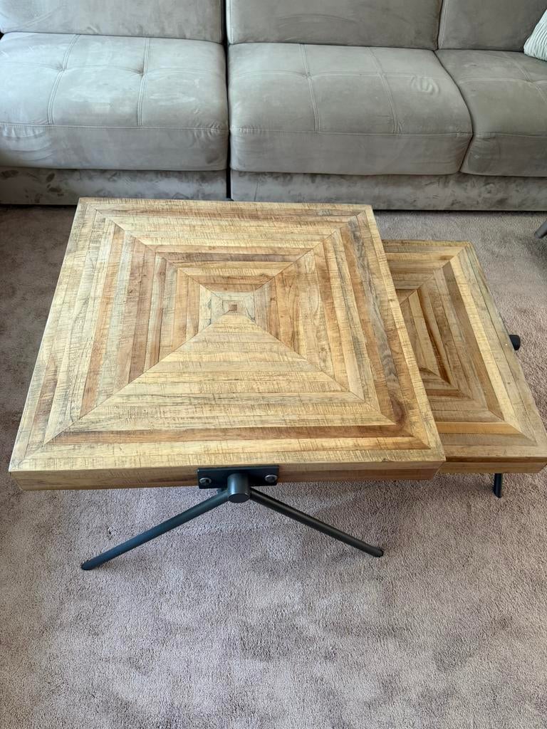 Eiken Salontafel, Huis en Inrichting, Ophalen, Zo goed als nieuw