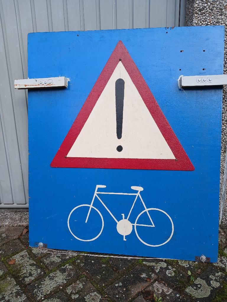 fiets bord, Ophalen, Gebruikt