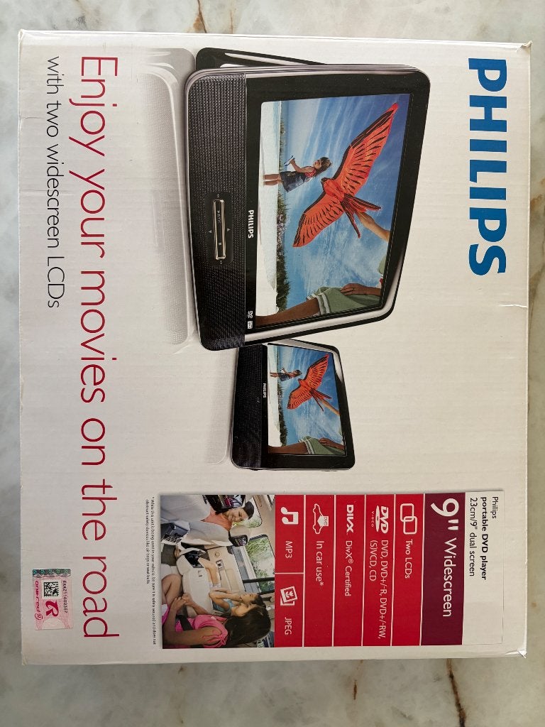 Draagbare dvd speler auto, Philips, Draagbaar, Zo goed als nieuw, Ophalen