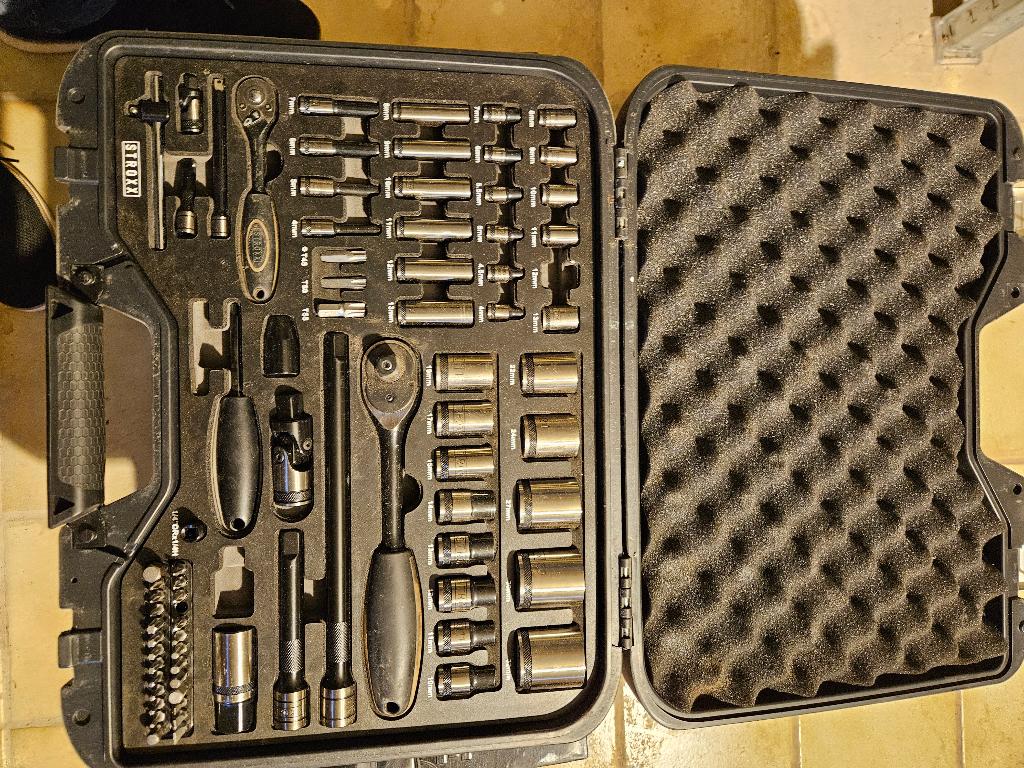STROXX dopsleutelset compleet in koffer bijna NIEUW, Ophalen of Verzenden, Nieuw