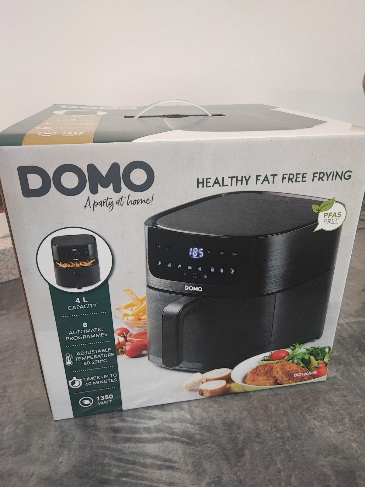 Domo Airfryer 4L, Elektronische apparatuur, Ophalen of Verzenden, Nieuw, Airfryer, 750 t/m 999 gram