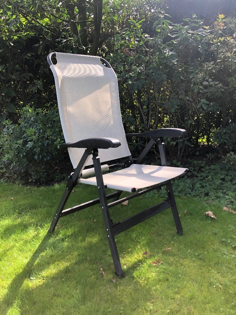 Nieuwe relaxstoel tuin, Tuin en Terras, Ophalen, Nieuw, Kunststof, Inklapbaar