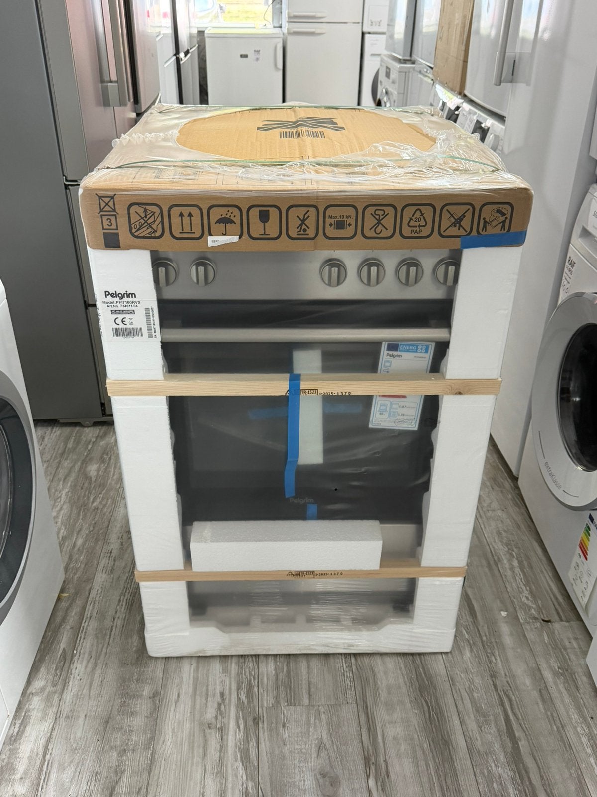 Pelgrim Inductiefornuis Vrijstaand RVS A++ Nieuw In De Doos, Electroménager, Cuisinières, Neuf, Enlèvement ou Envoi, 4 zones de cuisson