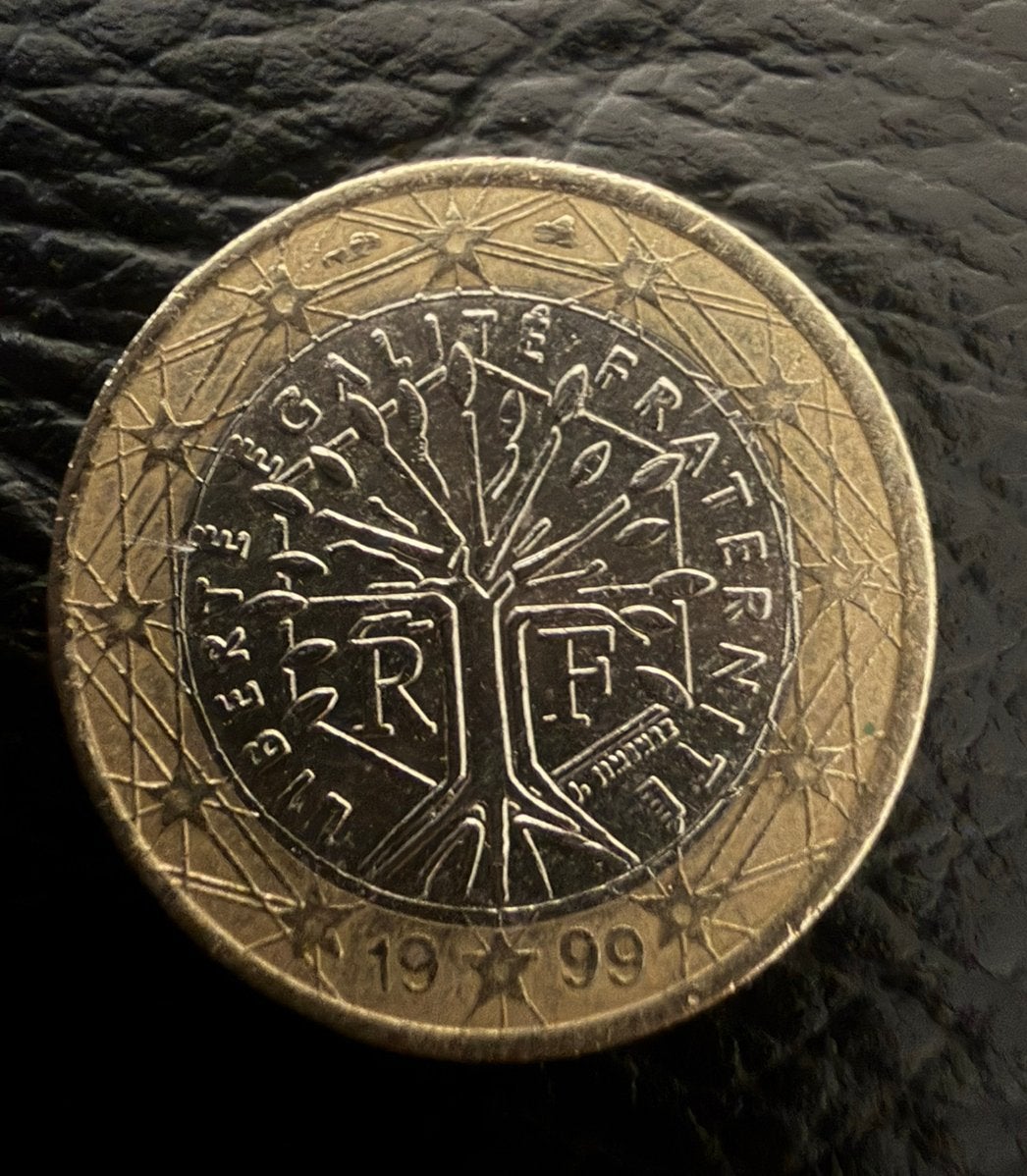 Zeldzame 1 euro munt frankrijk 1999, Ophalen, Frankrijk, 1 euro, Losse munt