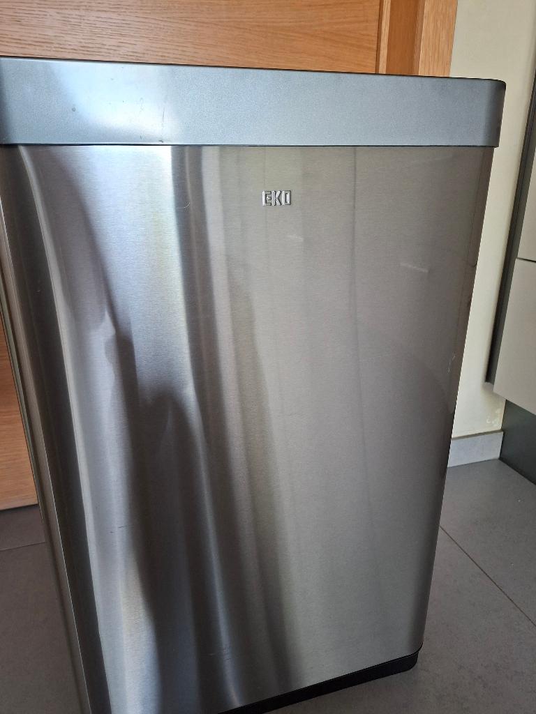 Eko mirage x sensor 80 l prullenbak mat roestvrij staal, Huis en Inrichting, Overige Huis en Inrichting, Zo goed als nieuw, Ophalen