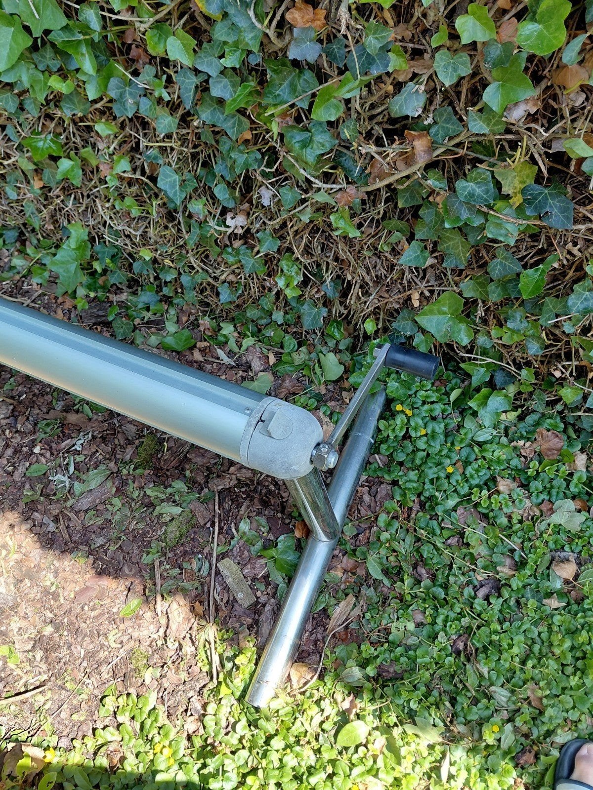Aluminium oprolsysteem zwembad, Ophalen