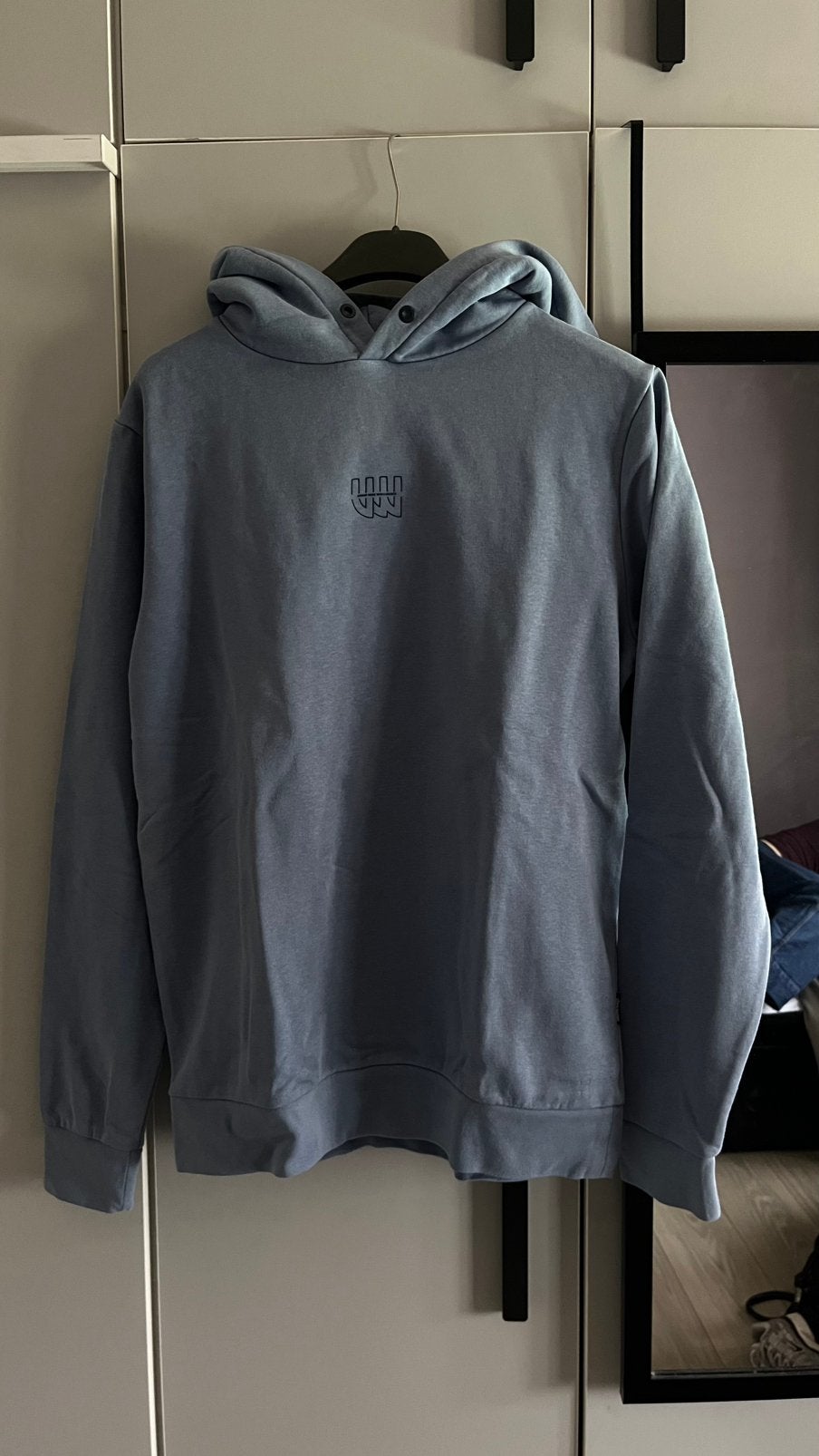 Lichtblauwe hoodie, Kleding | Heren, Truien en Vesten, Ophalen, Zo goed als nieuw, Maat 48/50 (M), Blauw