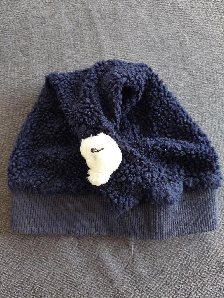 Donkerblauw babymuts Strass, Kinderen en Baby's, Gebruikt, Glamorous by strass, Jongetje of Meisje, Maat 56