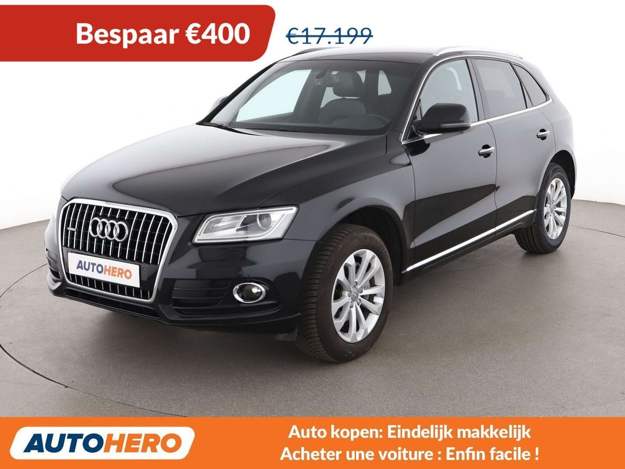 Audi Q5 2.0 TDI quattro (bj 2015, automaat), Auto's, Automaat, Gebruikt, Zwart, Q5
