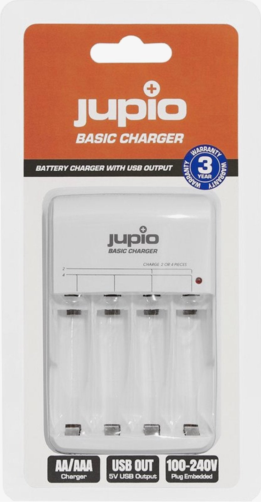 Jupio Basic Charger met USB Output ( NIEUW ), Ophalen of Verzenden, Nieuw