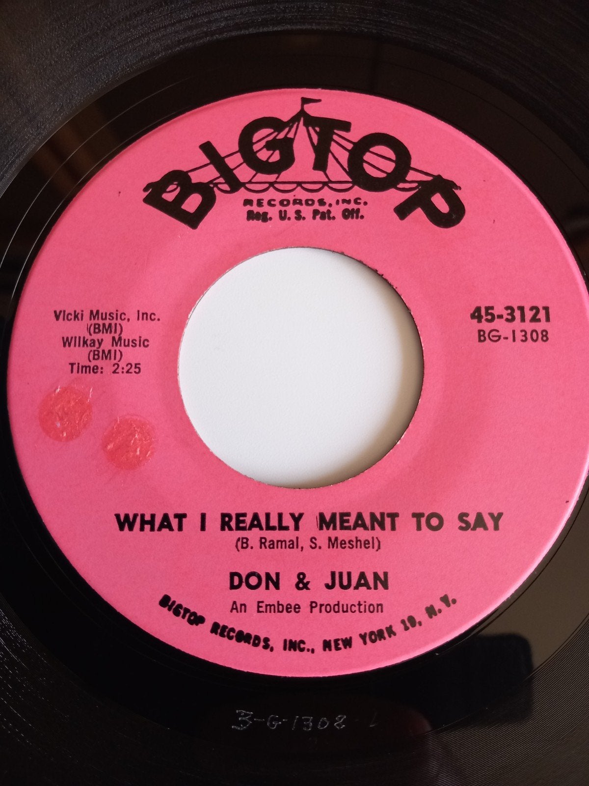 DON & JUAN. WHAT I REALLY MEANT TO SAY. POPCORN US 45T, Ophalen of Verzenden