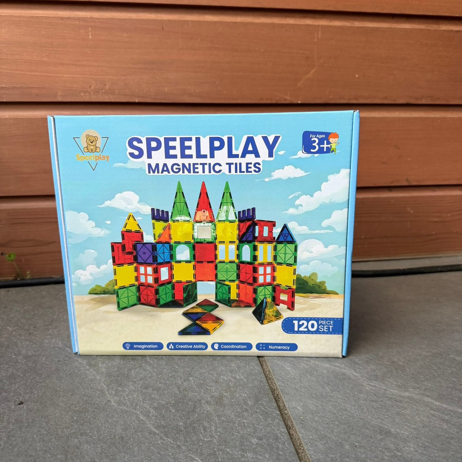 Magnetic Tiles 120 pièces – Blocs magnétiques Speelplay, Enlèvement ou Envoi, Neuf, Autres marques