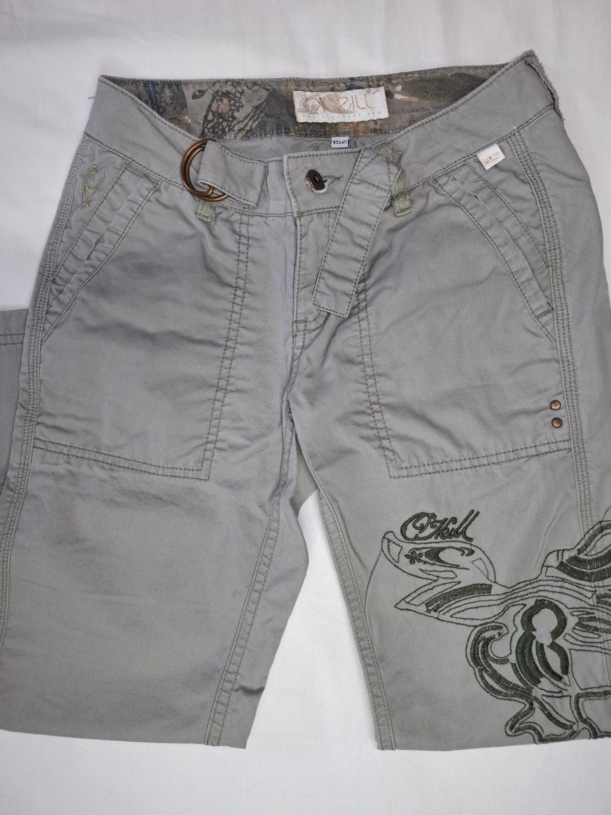 O'Neill grijze cargobroek / streetwear broek – maat 152, Kinderen en Baby's, Kinderkleding | Maat 152, Broek, Jongen of Meisje