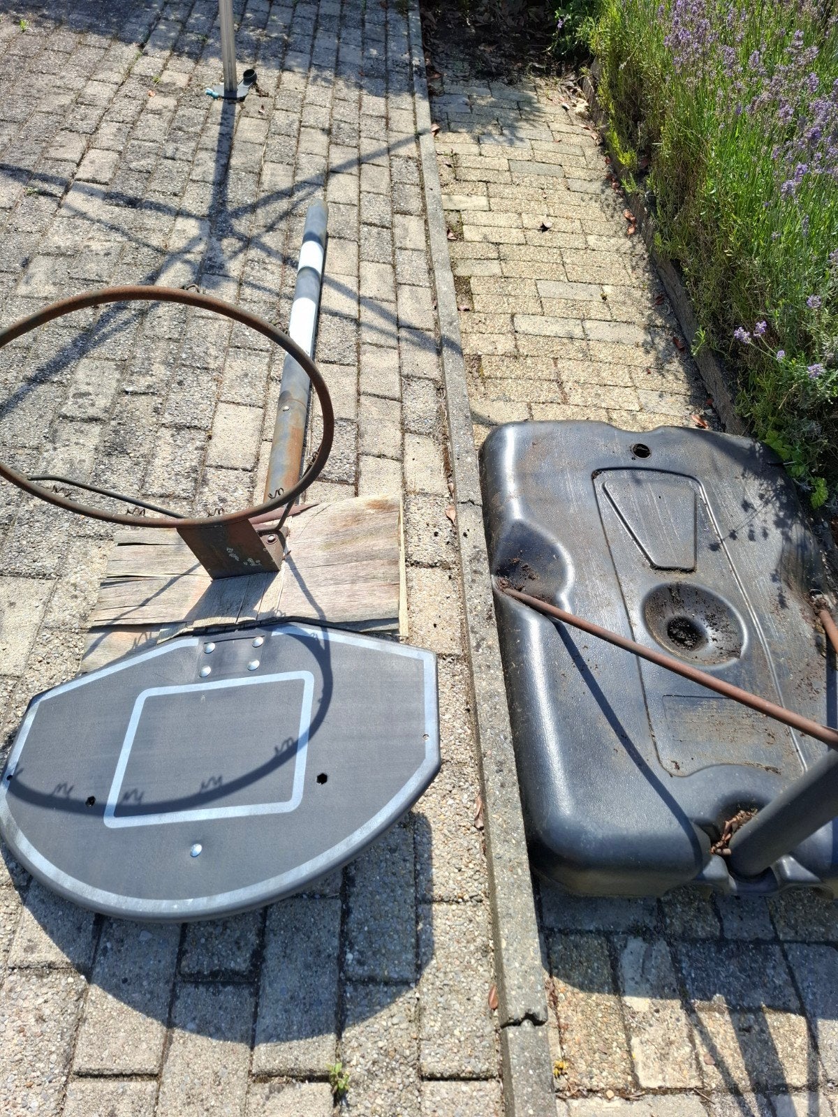 Basketbal ring in hoogte verstelbaar, Ophalen