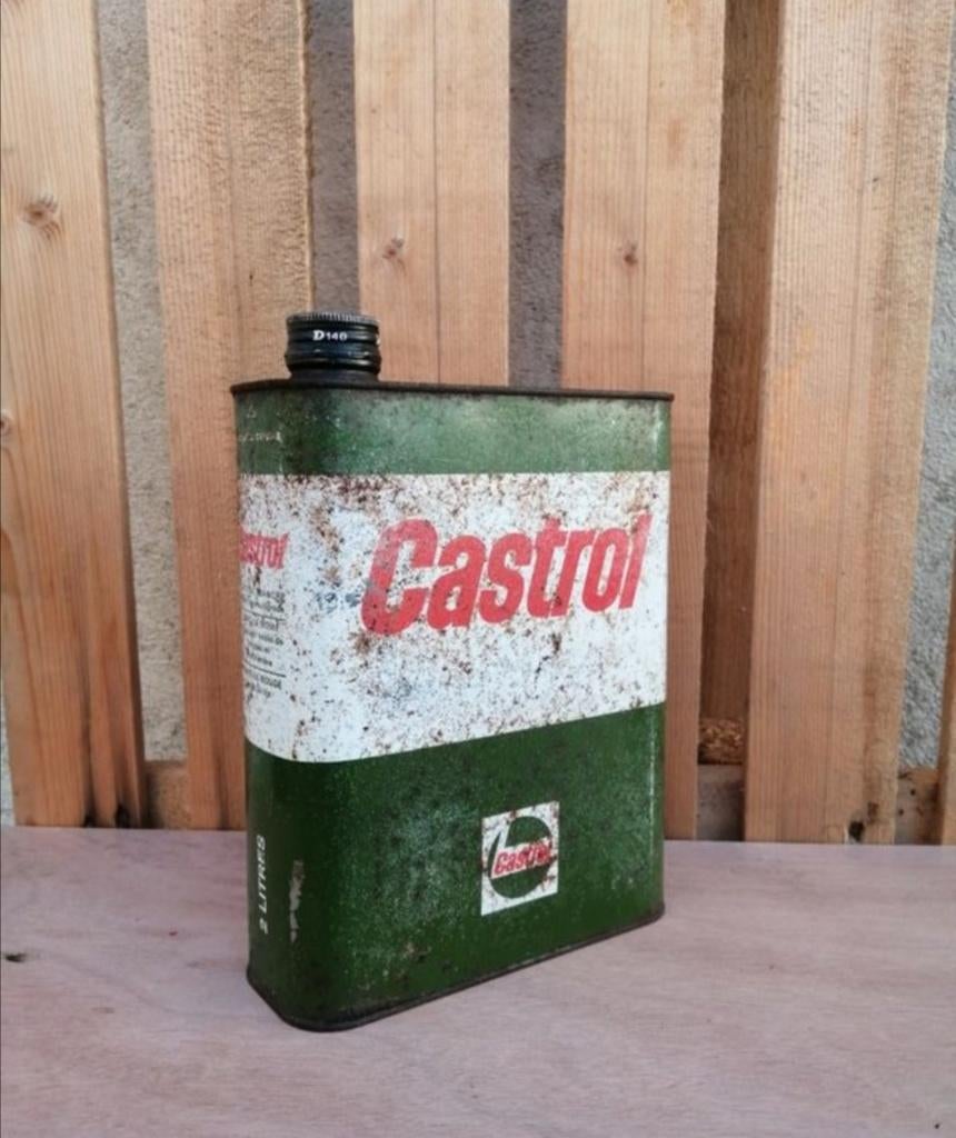 Bidon huile Castrol neuf Volle en verzegelde blik - olie, Collections, Marques & Objets publicitaires, Comme neuf, Autres types