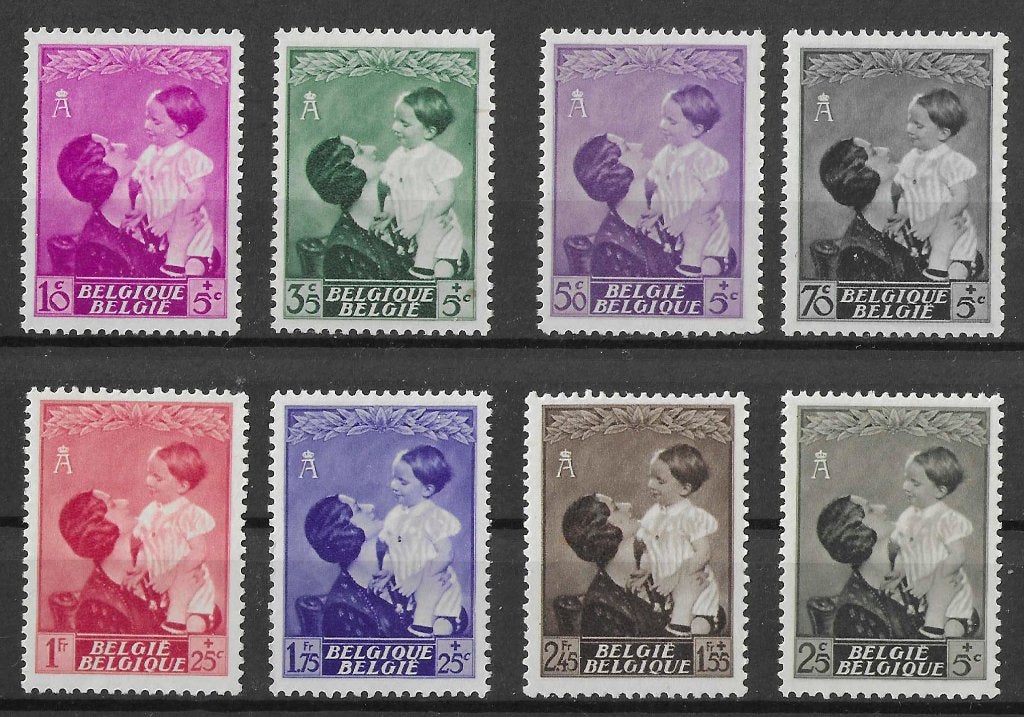Belgische postzegels  -  447/454, Postzegels en Munten, Ophalen of Verzenden, Postfris