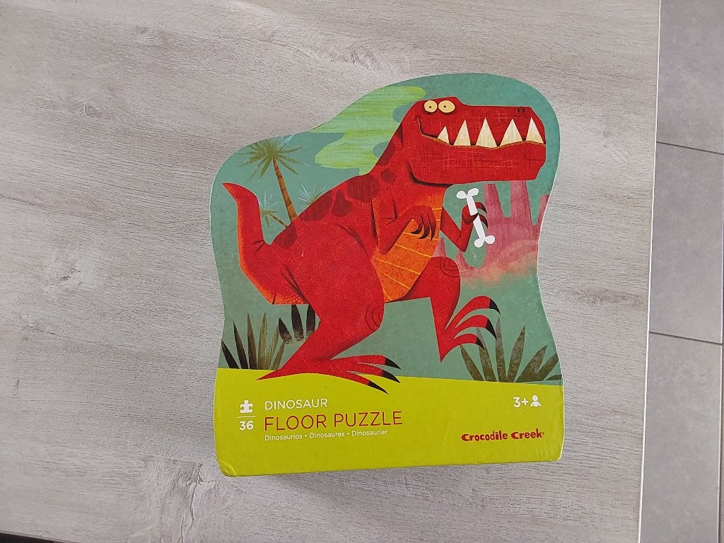 Vloerpuzzel dinosaurus, Ophalen of Verzenden, Zo goed als nieuw