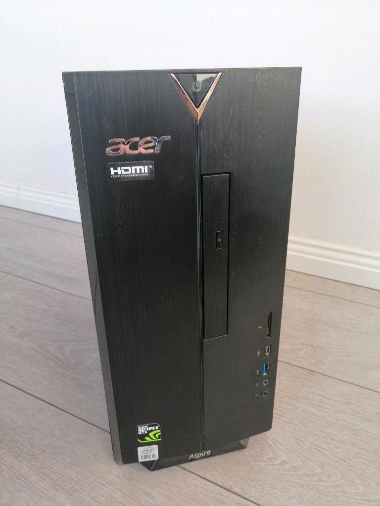 Gaming mini ITX PC Acer TC-895 GTX1650 I5 8GB SSD 256Gb 1TB, Enlèvement ou Envoi, 8 GB, Utilisé, Gaming