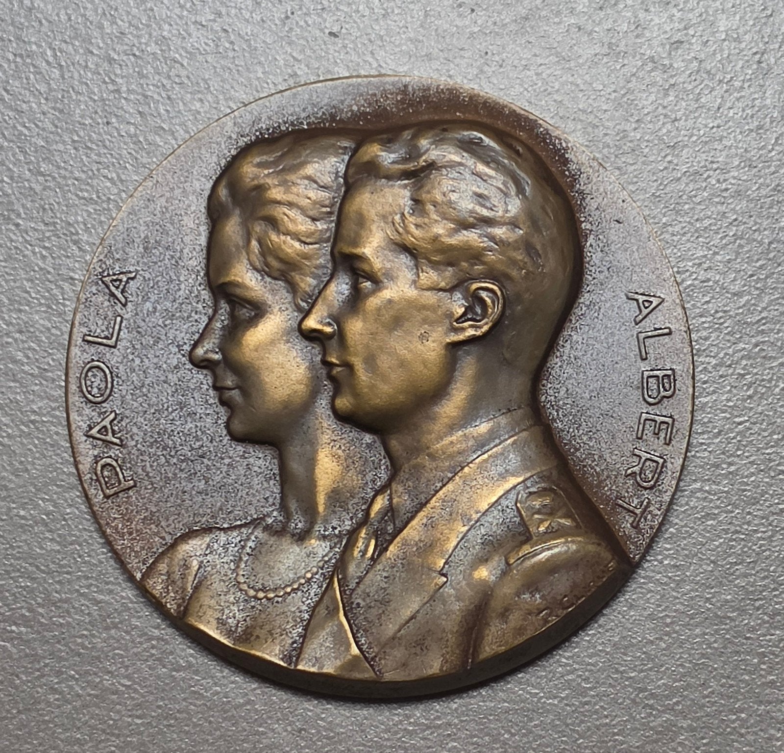 Médaille Albert et Paola « épreuve » R.Cliquet 1959, Enlèvement ou Envoi