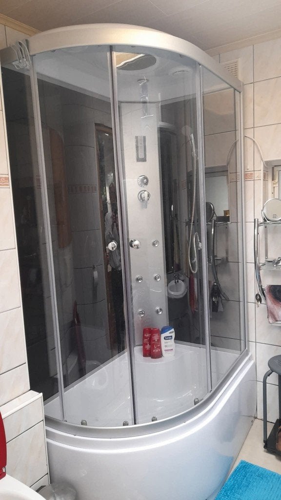 Cabine de douche avec radio, Enlèvement, Comme neuf, Avec baignoire