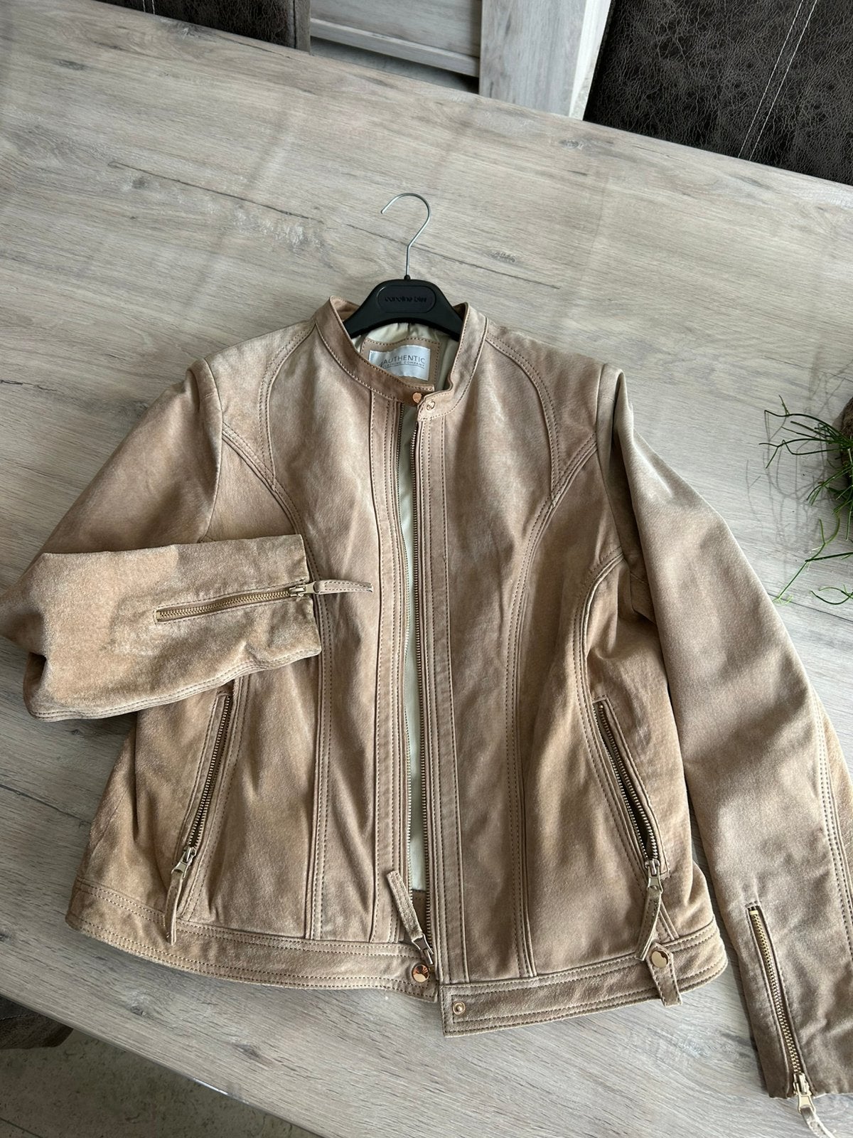 Dainen jas, Kleding | Dames, Ophalen, Gedragen, Maat 42/44 (L), Beige