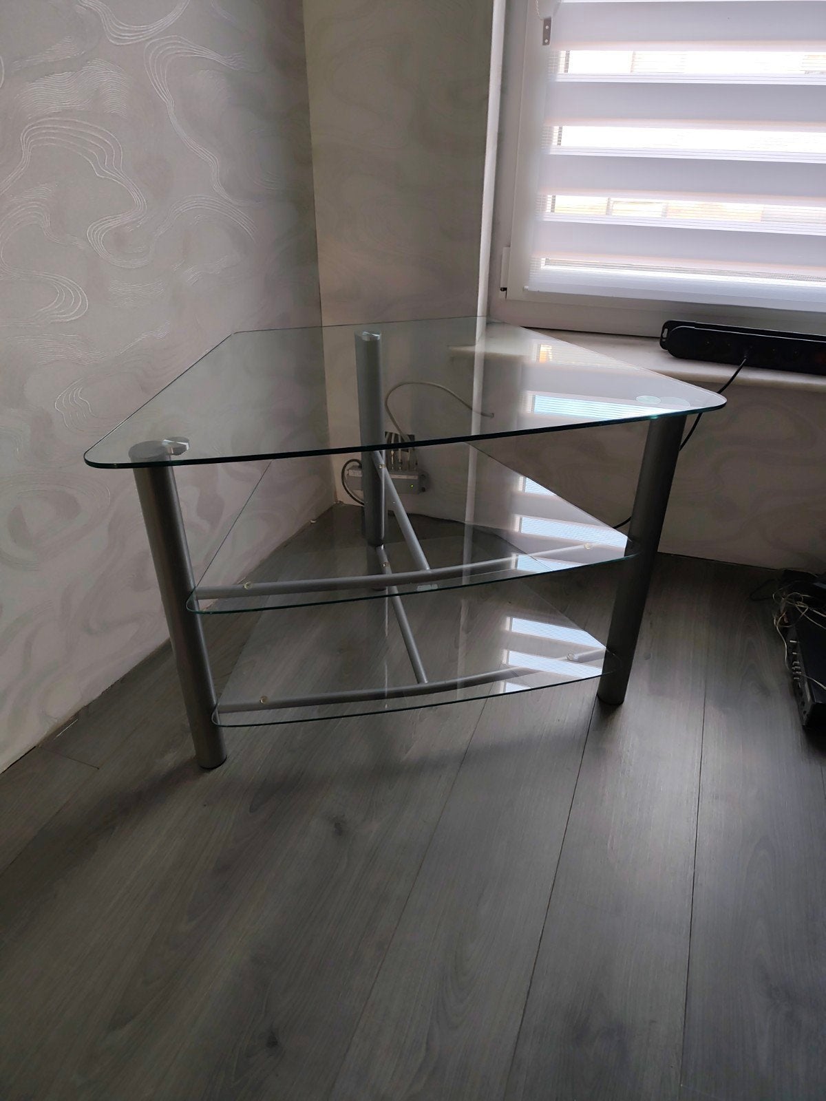 meuble TV 3 étage en verre, Enlèvement ou Envoi, Verre