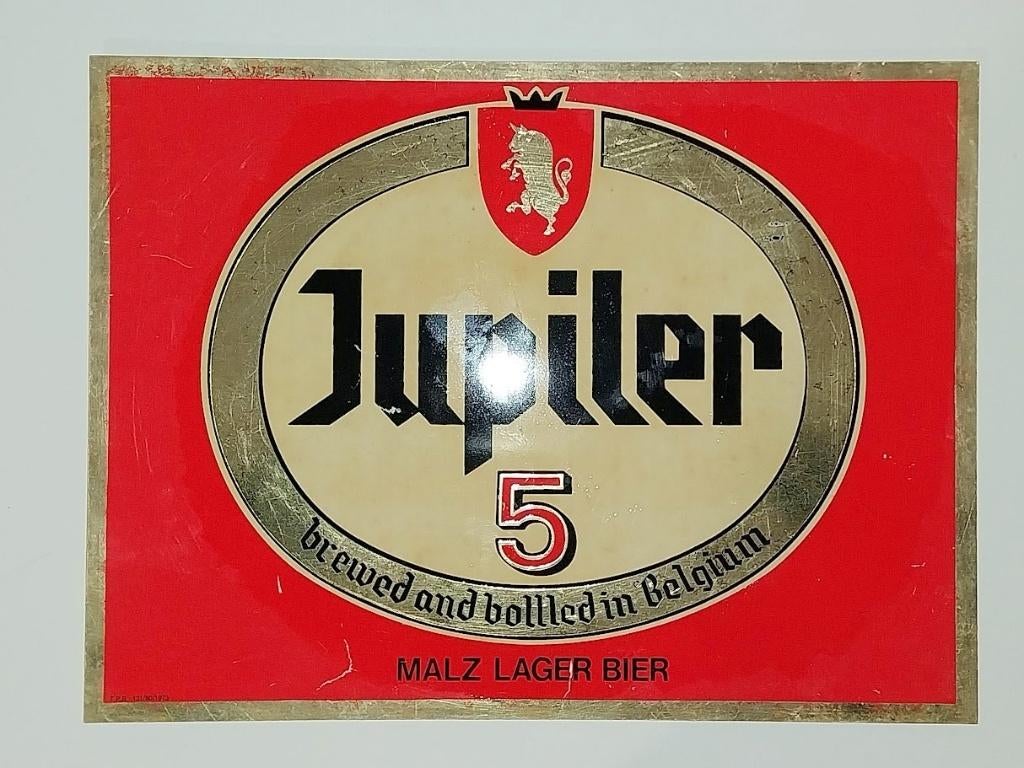 JUPILER 5 plaque plastique, Collections, Enlèvement ou Envoi, Jupiler